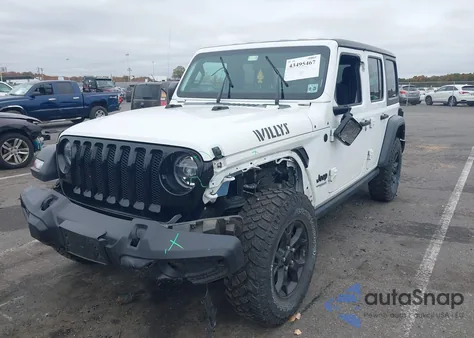 2021 Jeep Wrangler Unlimited Willys 4X4 from USA, damaged, VIN 1C4HJXDN0MW508163